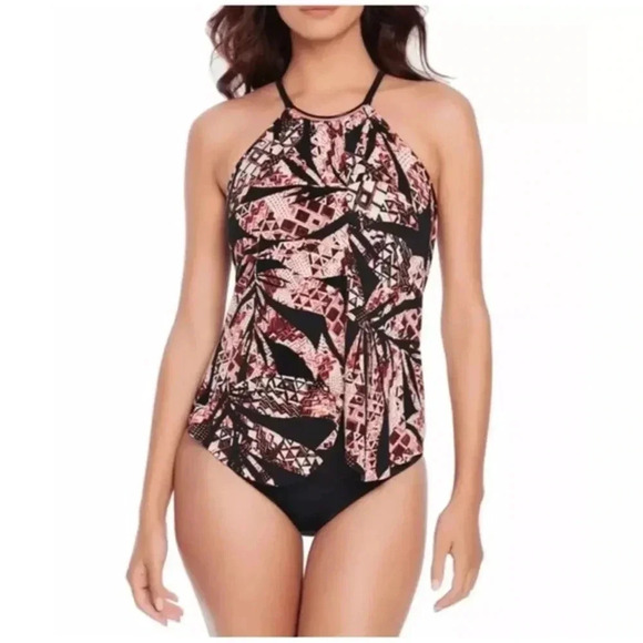 Magicsuit By Miraclesuit Urban Safari Jill One Piece Swimsuit Size 10 Medium M - Picture 1 of 7
